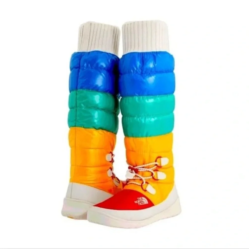 The North Face Gotham High Rise Rainbow Brite Moon Boots Size 8 - Picture 2 of 5